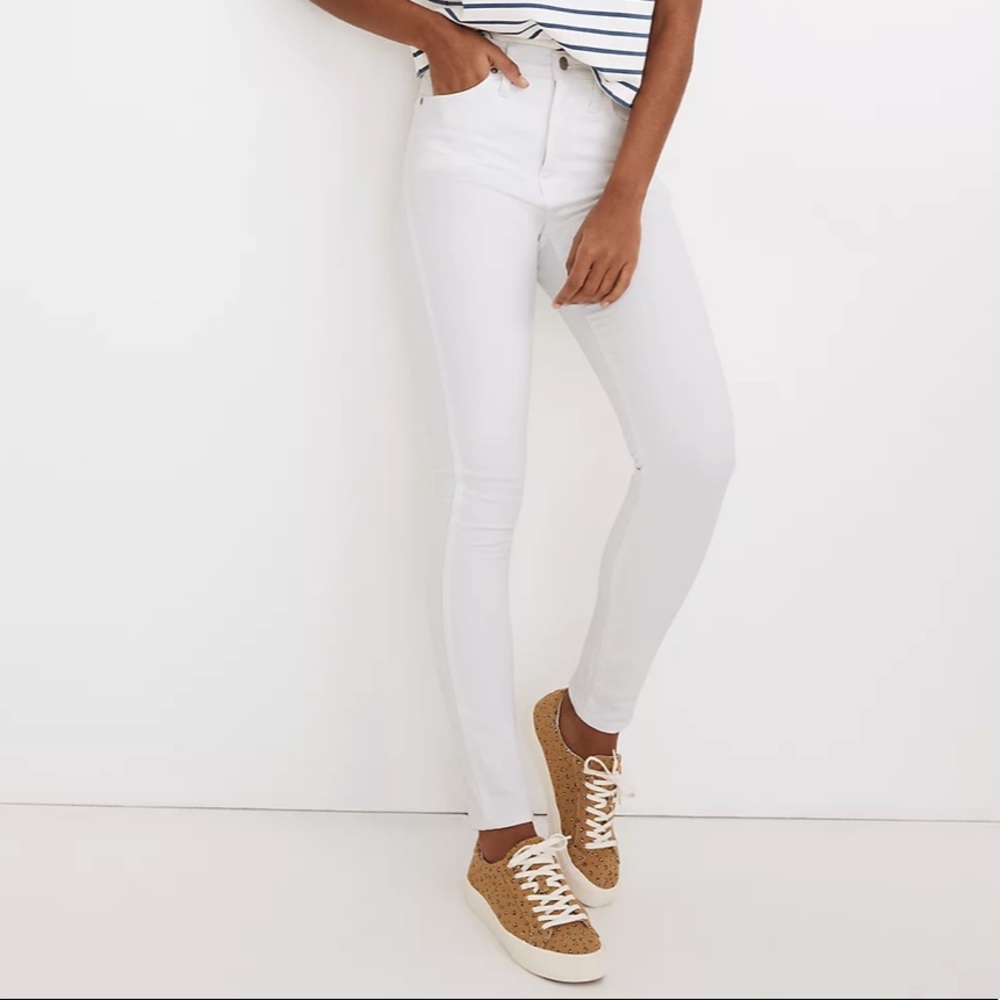 White Madewell Skinny Jeans